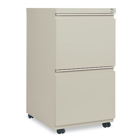 Alera 2-Drawer Metal Pedestal File, 14.96w x 19.29d x 27.75h, Putty ALEPBFFPY